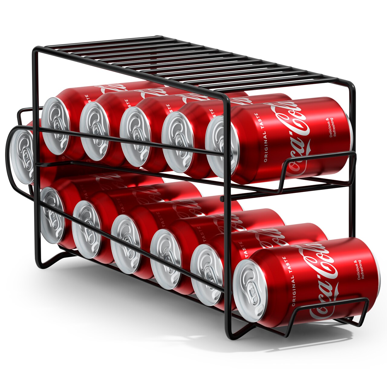 Sorbus Soda Can Beverage Dispenser Rack - Holds 12 Standard Size 12oz Soda Cans